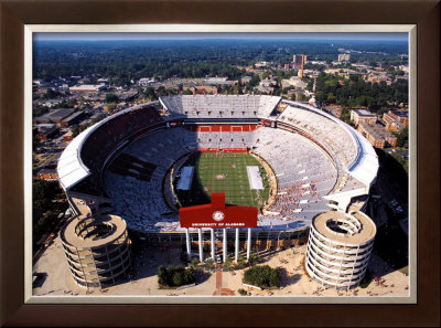 University Of Alabama Stadium Framed Print University Of Alabama Stadium Framed Print