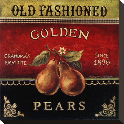 Golden Pears Stretched Canvas Print Golden Pears Stretched Canvas Print