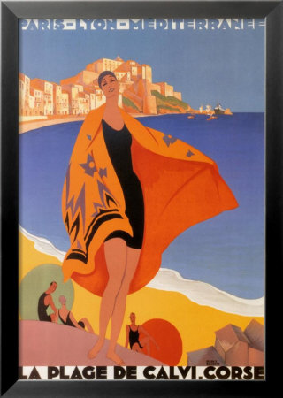 La Plage de Calvi Framed Print La Plage de Calvi Framed Print