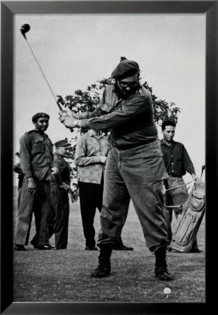 Castro Teeing Off Framed Print Castro Teeing Off Framed Print