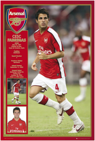 Arsenal - Fabregas Poster Arsenal - Fabregas Poster