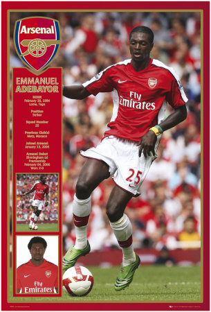 Arsenal - Adebayor Poster Arsenal - Adebayor Poster