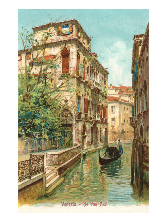 Van Axel Canal, Venice, Italy Giclee Print Van Axel Canal, Venice, Italy Giclee Print