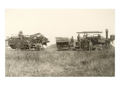 Early Farm Equipment Giclee Print Early Farm Equipment Giclee Print