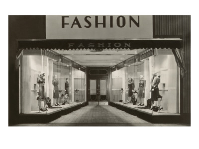 Fashion, Manikins in Windows Giclee Print Fashion, Manikins in Windows Giclee Print