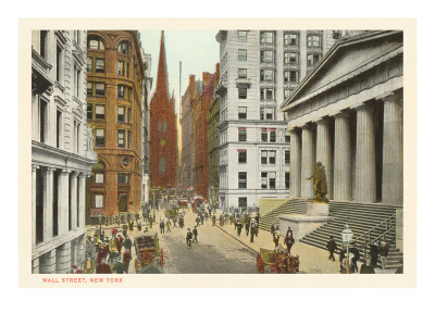 Wall Street, New York City Giclee Print Wall Street, New York City Giclee Print