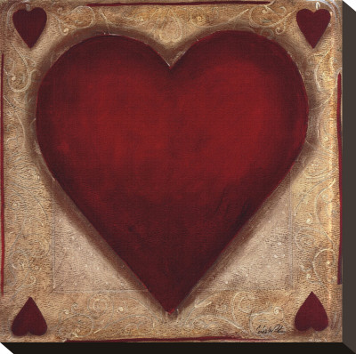 Hearts Stretched Canvas Print Hearts Stretched Canvas Print