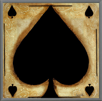Spades Framed Canvas Print Spades Framed Canvas Print