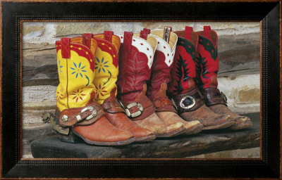 Ranch Boots Framed Print Ranch Boots Framed Print