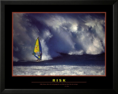 Risk Framed Print Risk Framed Print