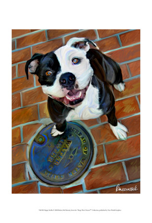 Happy Staffie Print Happy Staffie Print