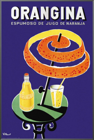 Orangina Framed Canvas Print Orangina Framed Canvas Print