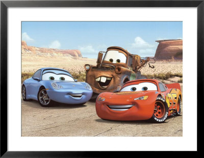 The Cast of Cars Framed Print The Cast of Cars Framed Print