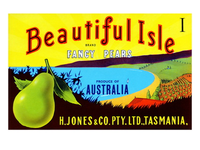 Beautiful Isle Brand Fancy Pears Premium Poster Beautiful Isle Brand Fancy Pears Premium Poster