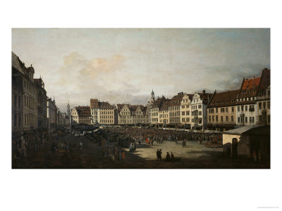 The Old Market in Dresden