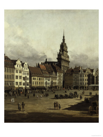 The Old Market in Dresden