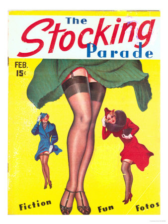 The Stocking Parade, Erotica Stockings Suspenders Legs Silk Hosiery Magazine 