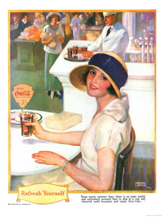 Coca-Cola, USA, 1920 Premium Poster Coca-Cola, USA, 1920 Premium Poster