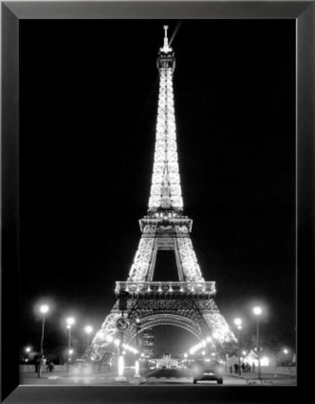 Eiffel Tower at Night Framed Print Eiffel Tower at Night Framed Print