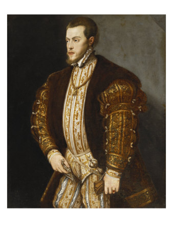 PortraitofKingPhilipIIofSpaininGold-EmbroideredCostumewithOrderoftheGoldenFleece