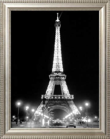 Eiffel Tower at Night Framed