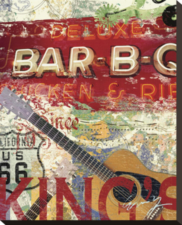 Deluxe Bar-B-Q Stretched Canvas Print Deluxe Bar-B-Q Stretched Canvas Print