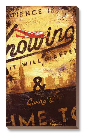 Patience is Knowing Stretched Canvas Print Patience is Knowing Stretched Canvas Print