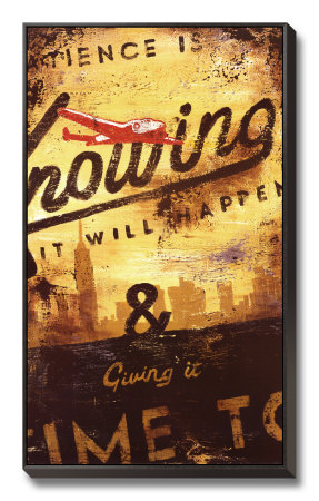 Patience is Knowing Framed Canvas Print Patience is Knowing Framed Canvas Print