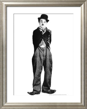 Charlie Chaplin in The Tramp Framed Print Charlie Chaplin in The Tramp Framed Print