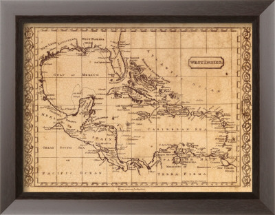 West Indies, 1806 Framed Print West Indies, 1806 Framed Print
