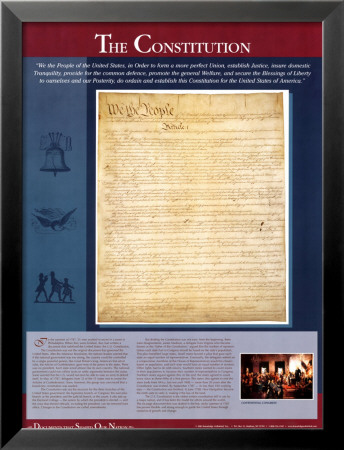 The Constitution Framed Print The Constitution Framed Print