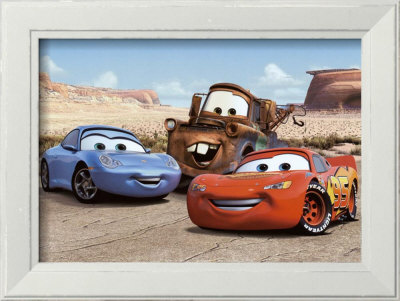 The Cast of Cars Framed Print The Cast of Cars Framed Print
