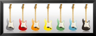 Guitar Spectrum Framed Print Guitar Spectrum Framed Print