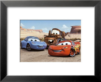 The Cast of Cars Framed Print The Cast of Cars Framed Print