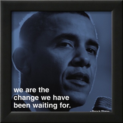 Barack Obama: Change Framed Print Barack Obama: Change Framed Print