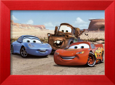 The Cast of Cars Framed Print The Cast of Cars Framed Print