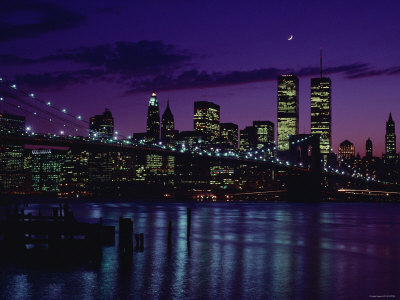 new york skyline at night. new york city skyline at night