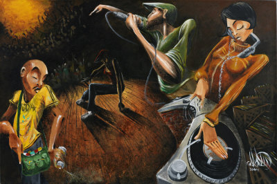 The Get Down AP Limited Edition on Canvas The Get Down AP Limited Edition on Canvas