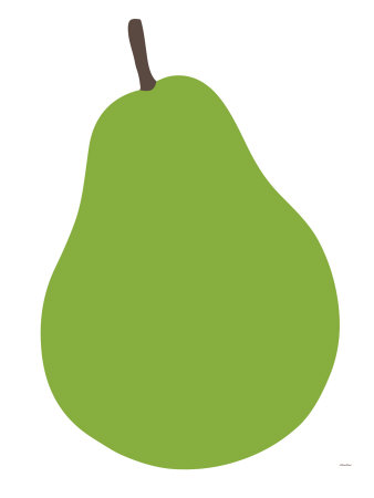 Pear Stretched Canvas Print