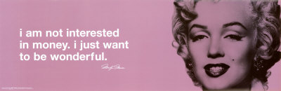 Marilyn Monroe - Be Wonderful Poster Marilyn Monroe - Be Wonderful Poster