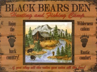 Black Bears Den Print Black Bears Den Print