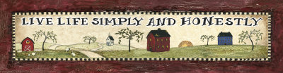 Live Life Simply Print Live Life Simply Print