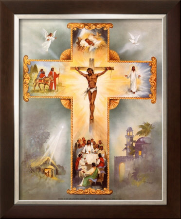 The Living Cross Framed Print The Living Cross Framed Print