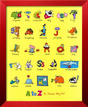 A to Z Framed Print A to Z Framed Print
