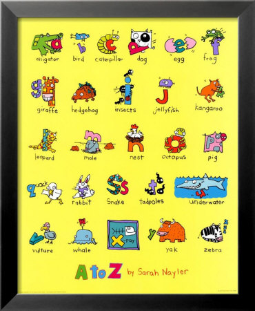 A to Z Framed Print A to Z Framed Print