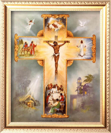 The Living Cross Framed Print The Living Cross Framed Print