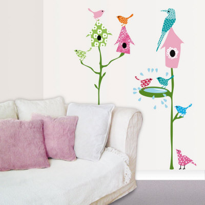 Bird Table Wall Decal Bird Table Wall Decal