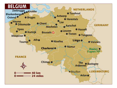 map of belgium in europe. elgium, europe map