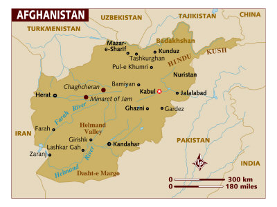Map of Afghanistan, Middle East Photographic Print Map of Afghanistan, Middle East Photographic Print