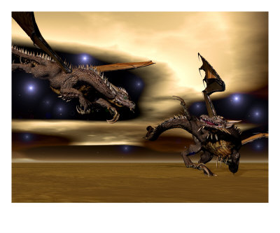 Night Dragons Photographic Print Night Dragons Photographic Print